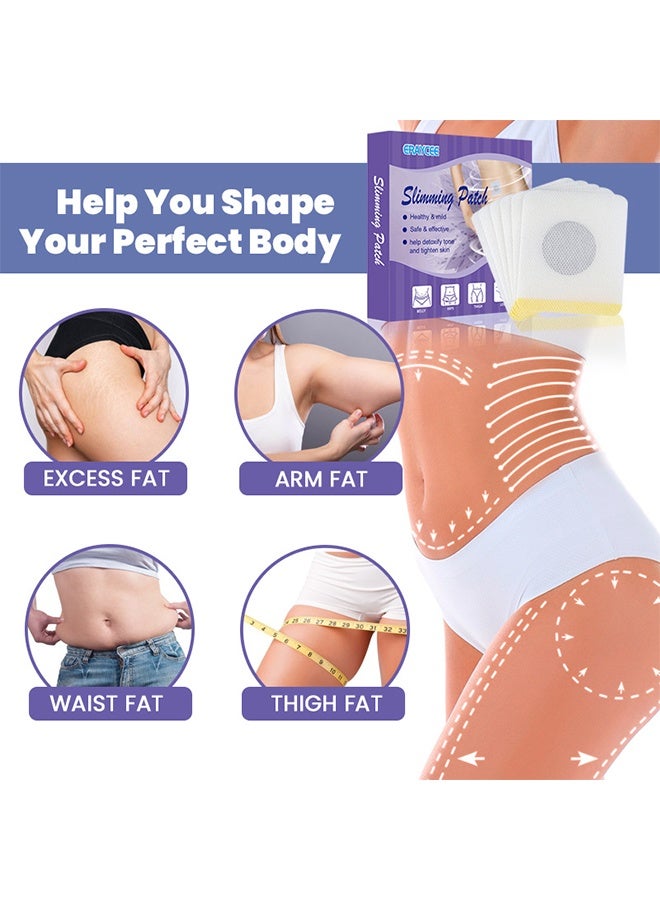 ERAYCEE 30Pcs Slimming Patch For Body Contouring, Tightens And Tones Your Skin, Helps To Improve Your Overall Health, Can Be Used Anytime and Anywhere, Belly Stickers Suitable For All Body Types - Image 3